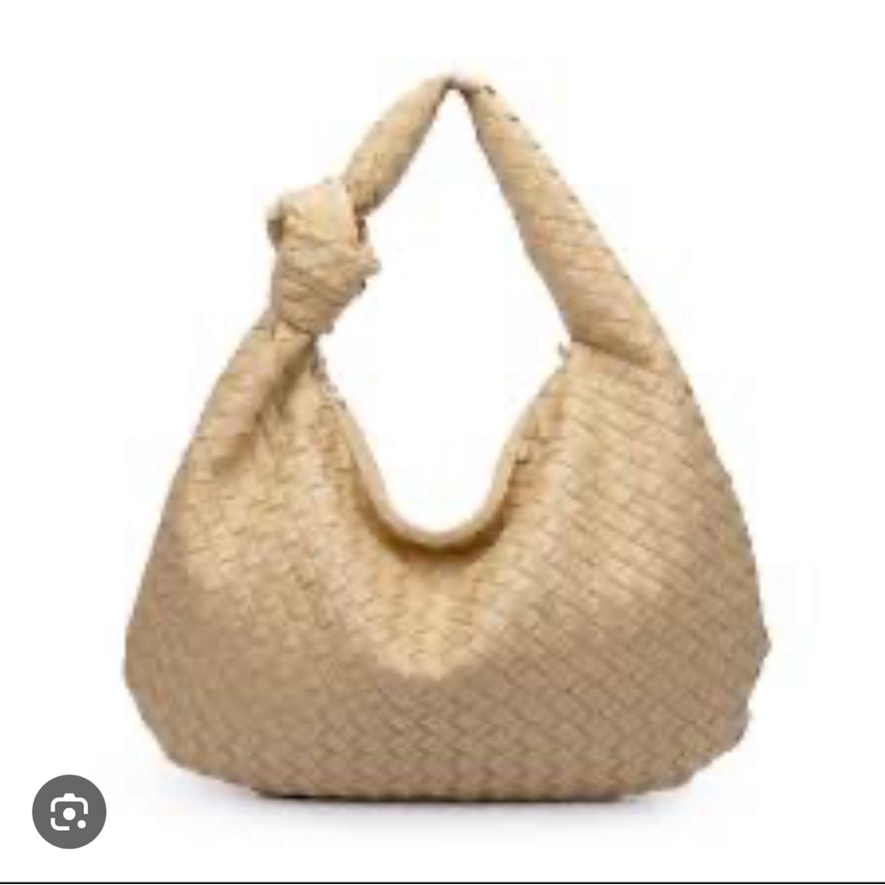 New Urban Expressions beige shoulder hobo bag